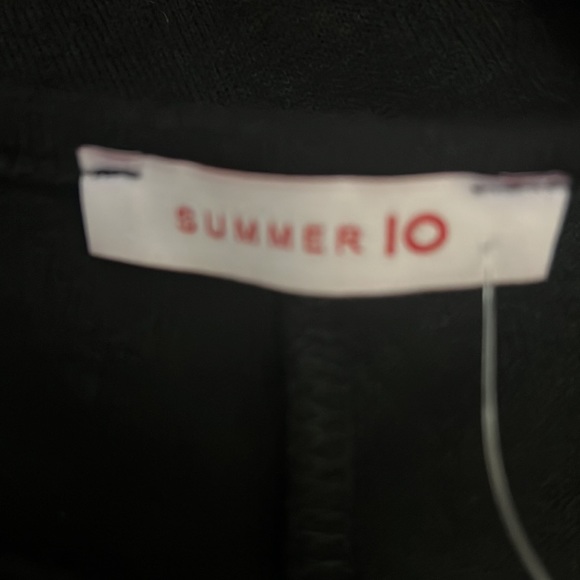 NWOT Summer 10 Black V Neck Animal Print Long Sleeve Knit Top - Picture 6 of 8